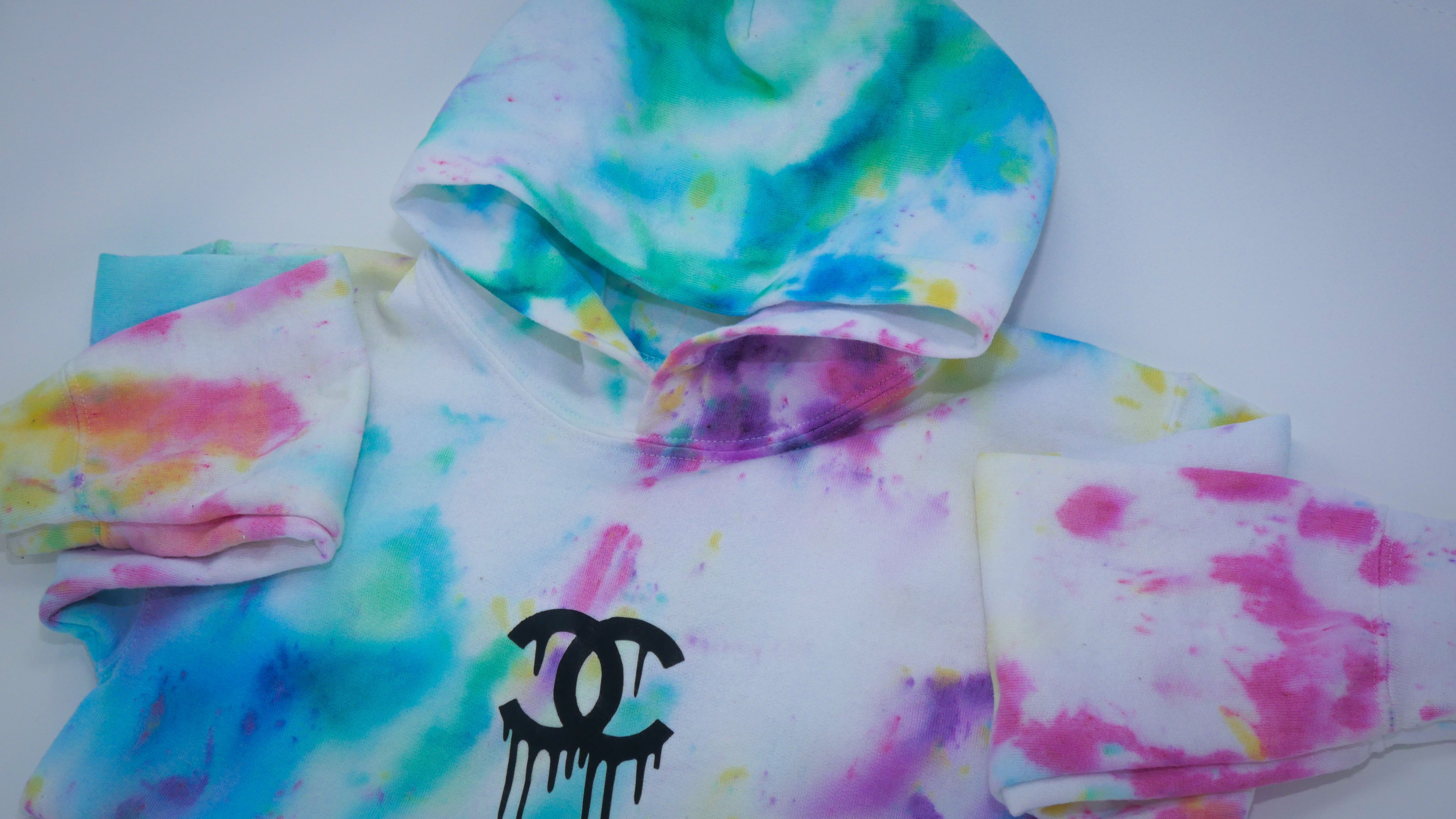 Chanel tie dye hoodie new arrivals